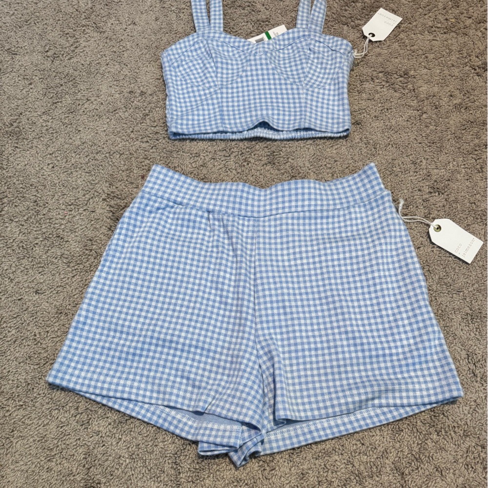 Coco Jaimeson gingham set Sz L
